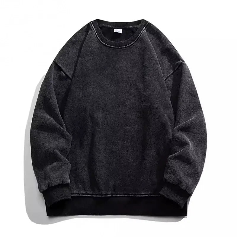 Retro Round-Neck Hoodie