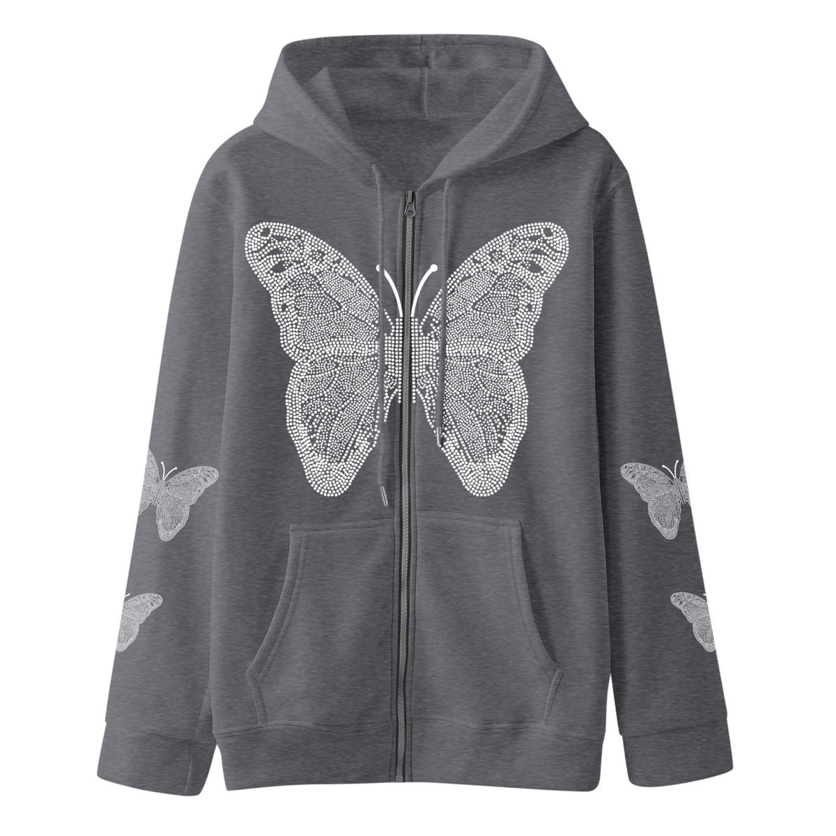 Butterfly Printed T-Shirt Hoodie