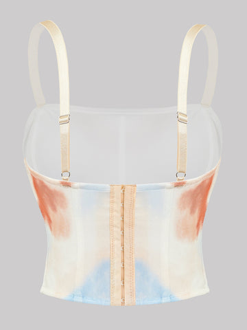 Abstract Line Printed Tank Top