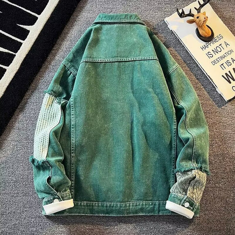 Graphic Jean Jacket 'KR711'