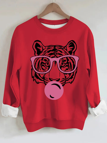 Printed Casual Loose Sweatshirt