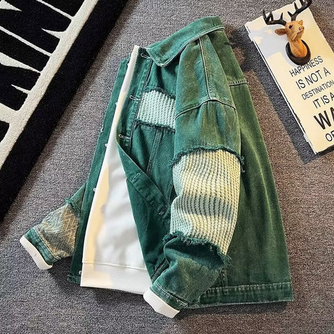 Graphic Jean Jacket 'KR711'