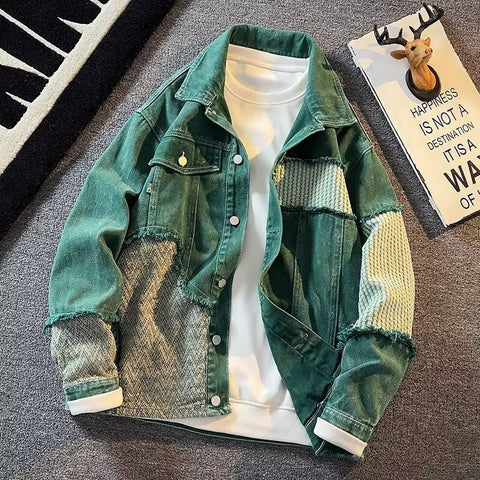 Graphic Jean Jacket 'KR711'