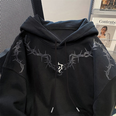 Printed Hooded Sweatshirt