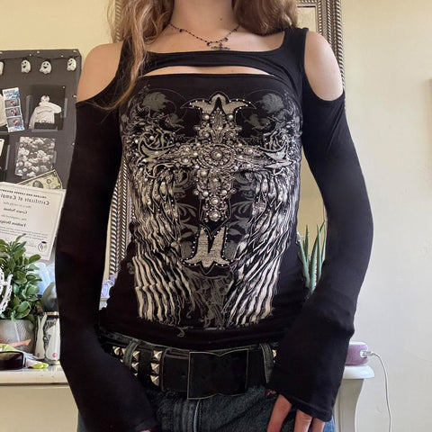 Printed Casual Long-Sleeved T-Shirt