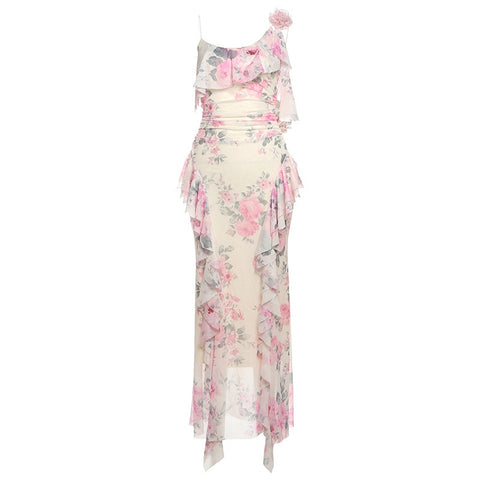 Figure-Hugging Irregular-Shaped Dress