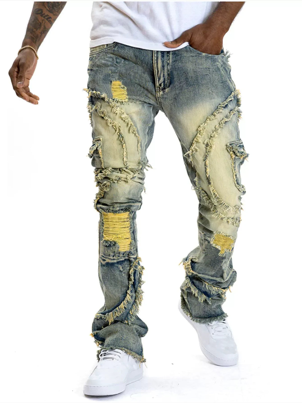 Vaqueros vintage de moda para hombre