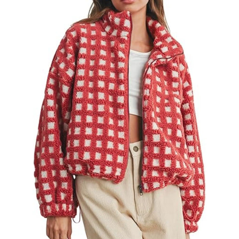 Sable-Hued Checkered Coat