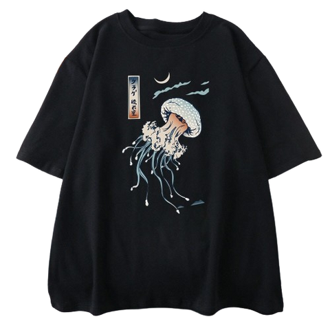Camiseta informal de medusas