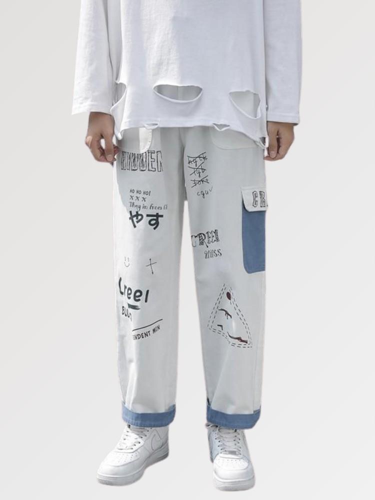 Pantalones de ropa urbana coreana 'Graphica'