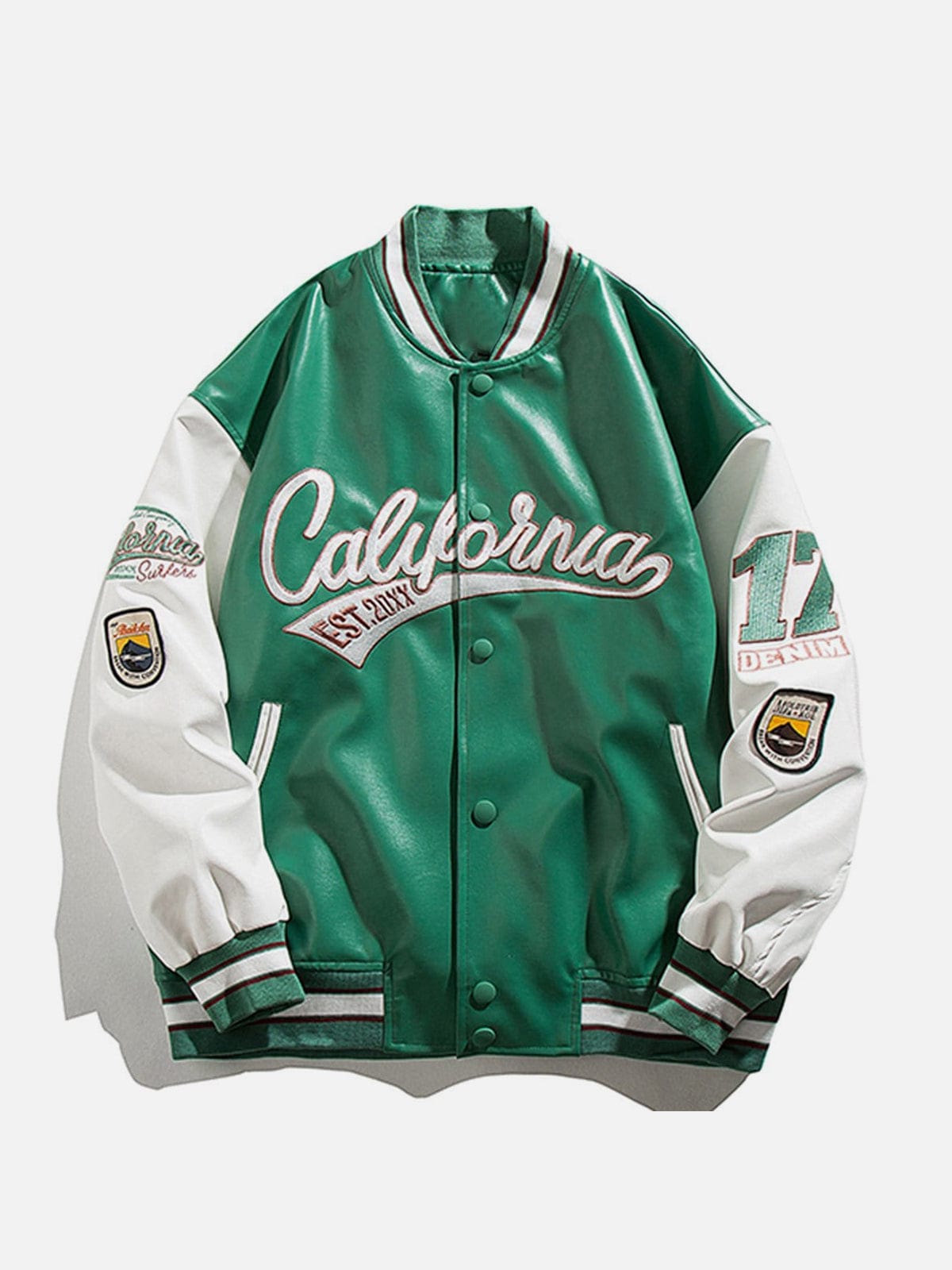 Letter Print Varsity Jacket