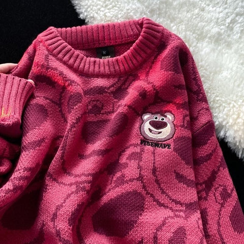 Suéter con estampado de oso Lotso