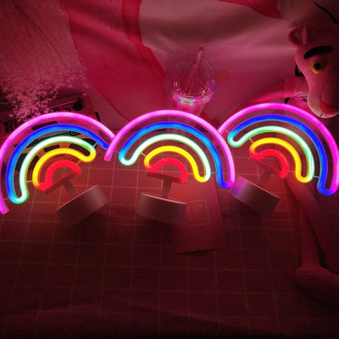 Niedliche Regenbogen-LED-Lampe