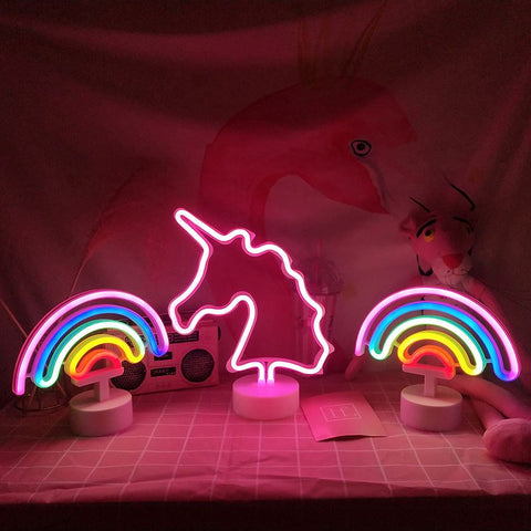 Niedliche Regenbogen-LED-Lampe