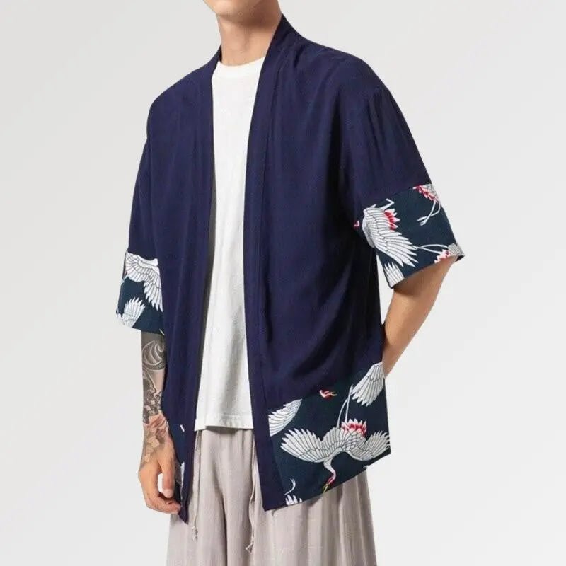 Cárdigan tipo kimono para hombre 'Hisashi'