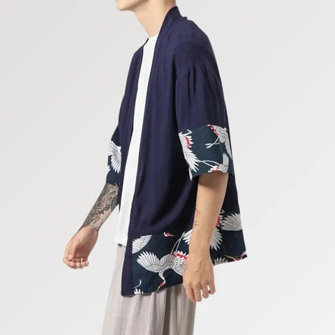 Cárdigan tipo kimono para hombre 'Hisashi'