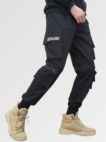 Pantalones cargo multibolsillos para hombre 'Haki'