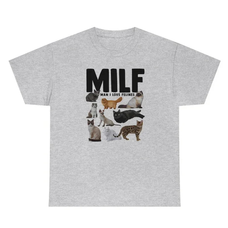 Camiseta informal de MILF Man I Love Felines