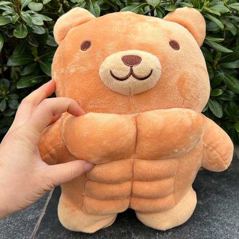 Bodybuilder Sixpack Teddy Bear Plush Toy