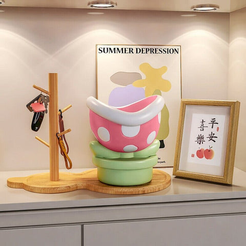 Jarrón de almacenamiento de plantas carnívoras de Super Mario