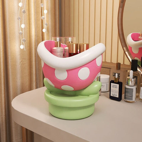 Jarrón de almacenamiento de plantas carnívoras de Super Mario