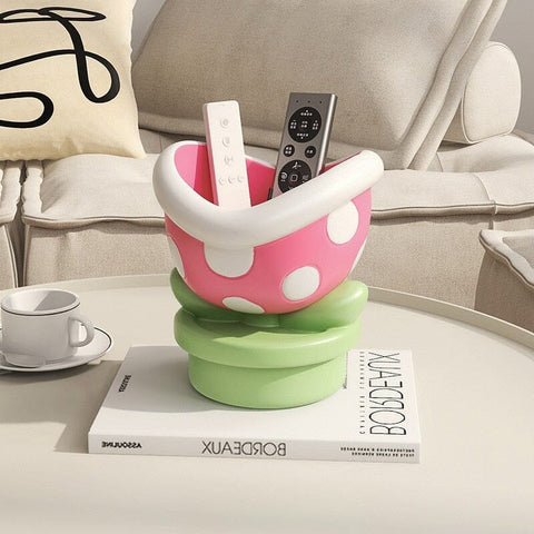 Jarrón de almacenamiento de plantas carnívoras de Super Mario