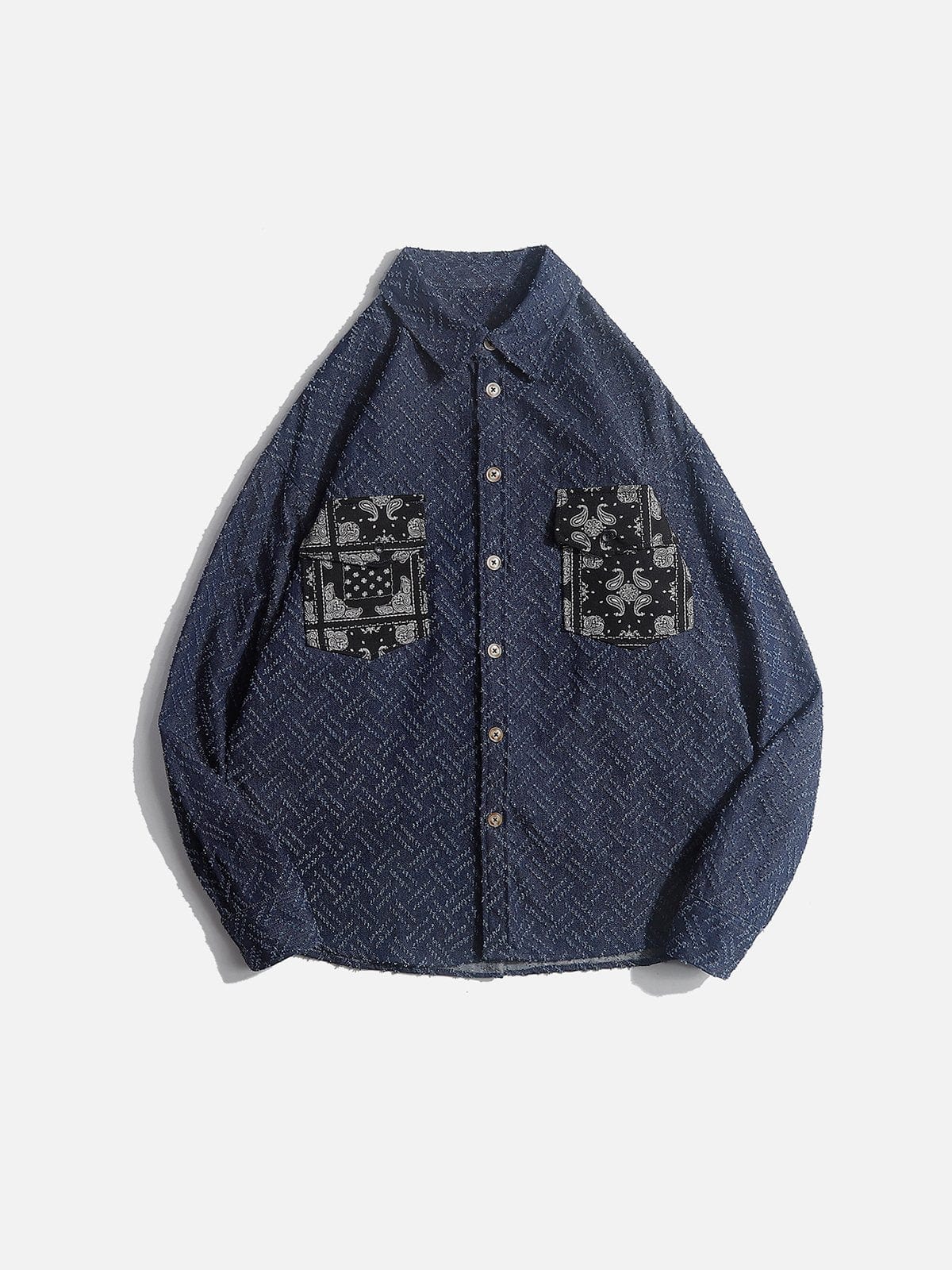 Chaqueta con bolsillos de patchwork