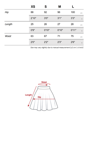 Structured Pleated Mini Skirt with Double-Button Front