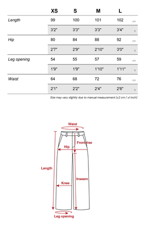 Slim Flared Denim Pants