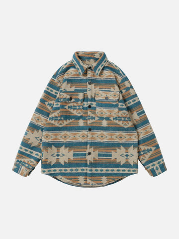 Sobrecamisa con bolsillos y solapa
