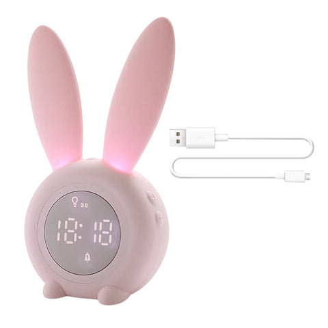 Cosy Setup Kawaii Bunny LED Digitaluhr
