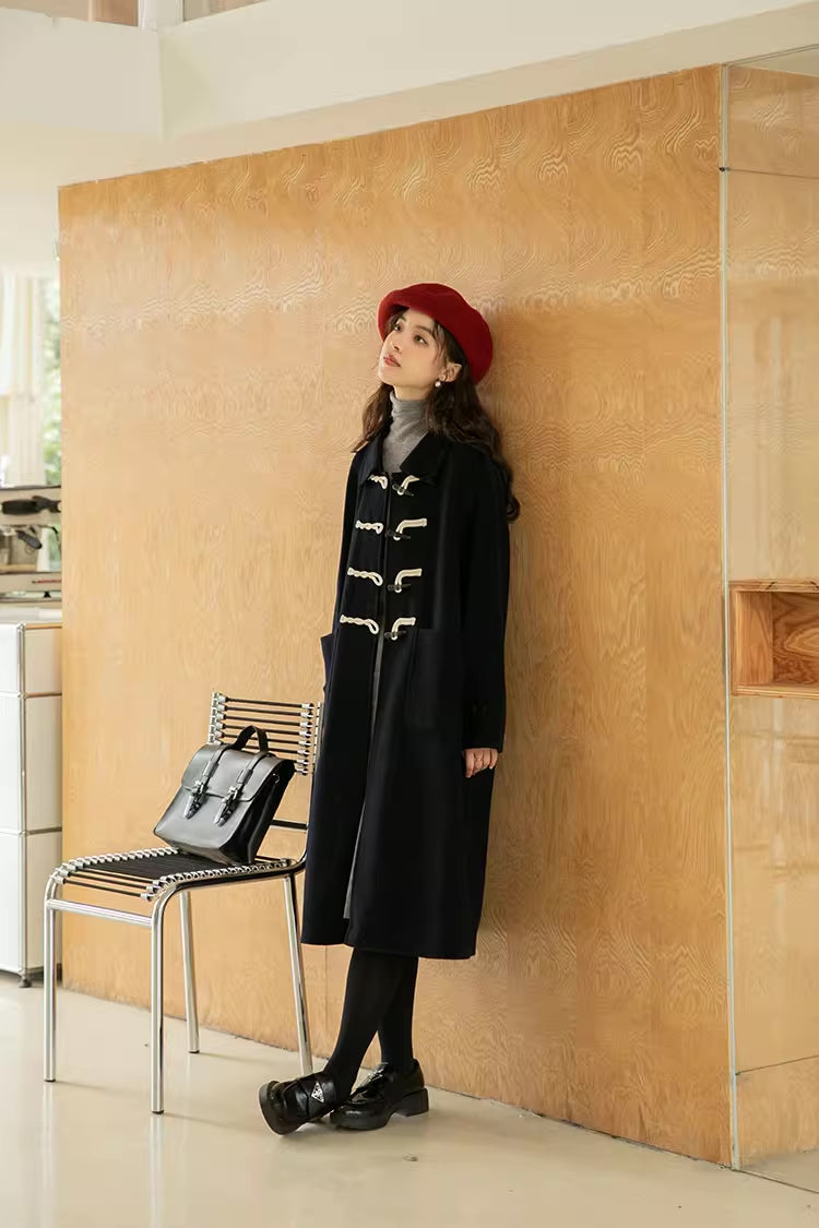 Basic Toggle Button Midi Coat