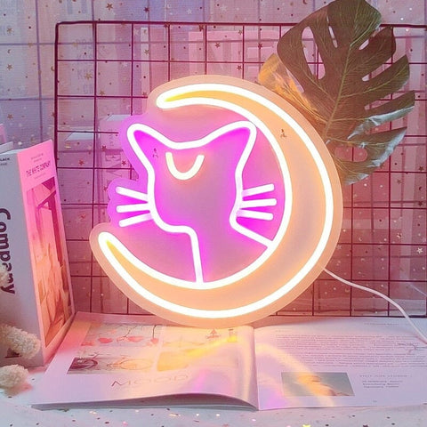 Sailor Moon Led Neon Setup Cozy Kawaii