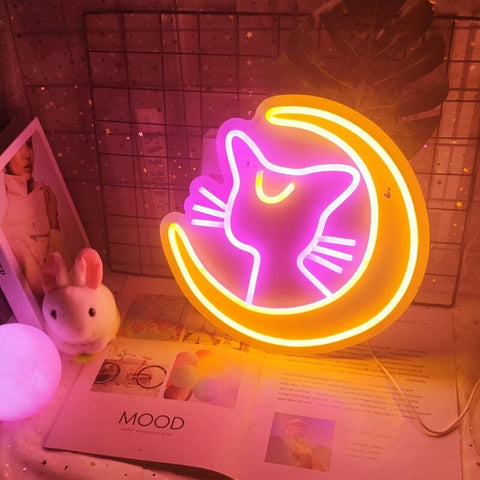 Sailor Moon Led Neon Setup Cozy Kawaii
