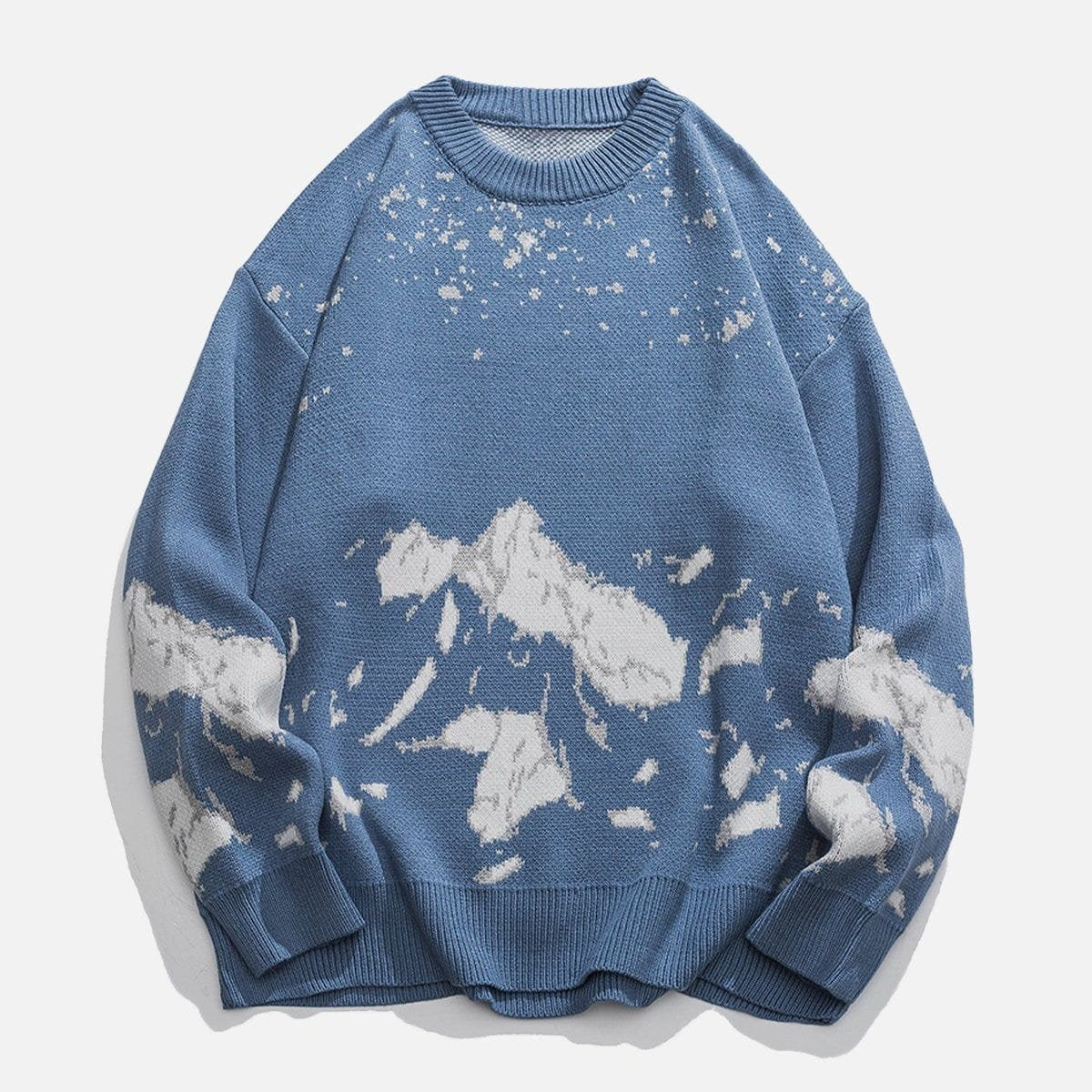 Pullover mit Snowy Mountains-Print