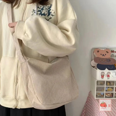 Bolso de pana coreano