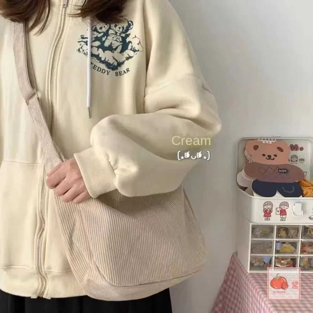 Bolso de pana coreano