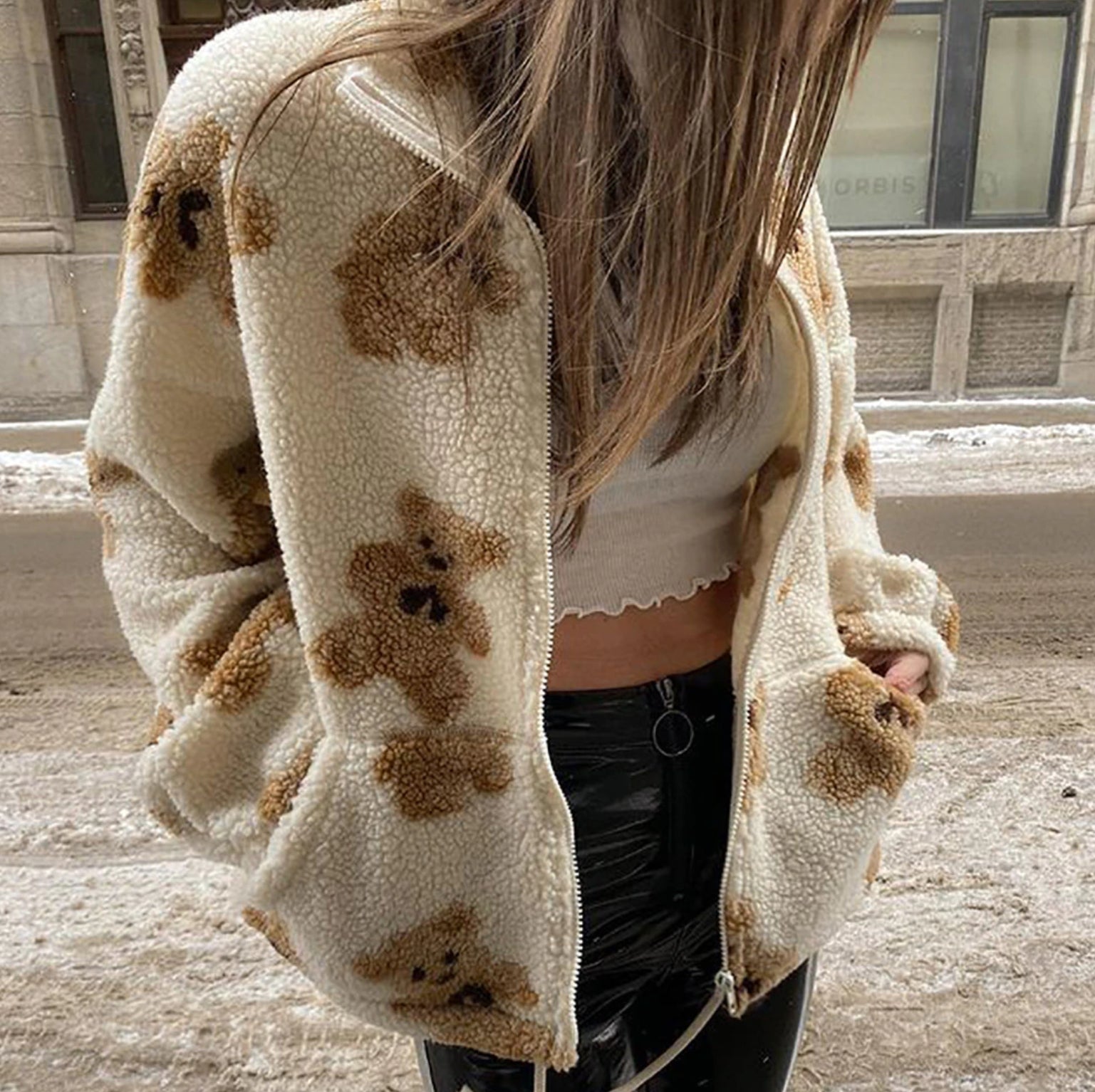 Teddy Bear Sherpa Hoodie