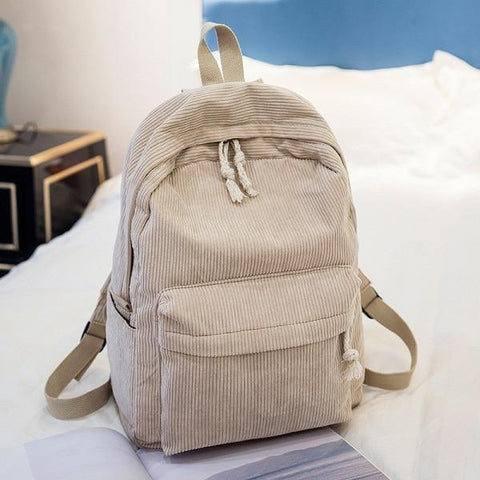 „The Corduroy“ – Gestreifter Cord-Rucksack