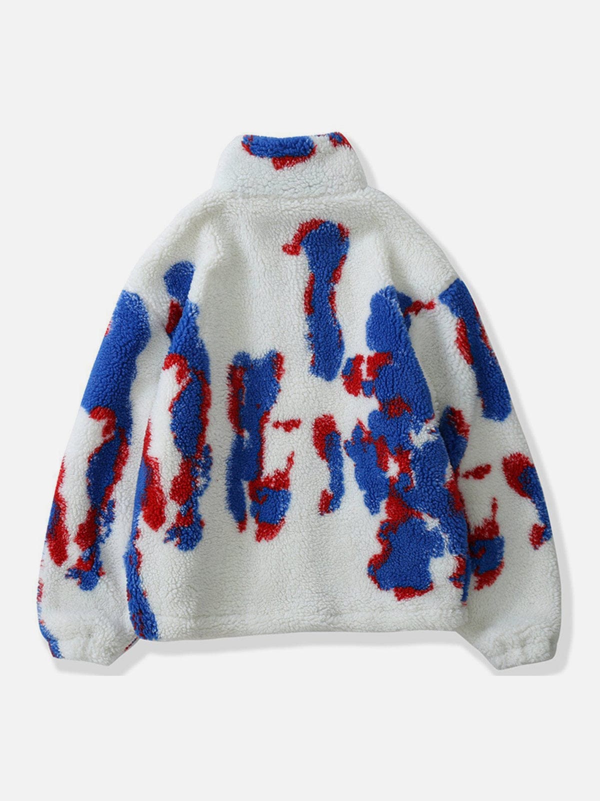 Chaqueta Sherpa con efecto tie-dye