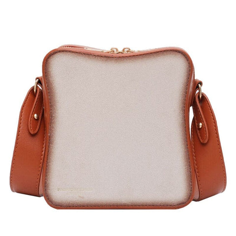 Toast PU Leather Crossbody Bag