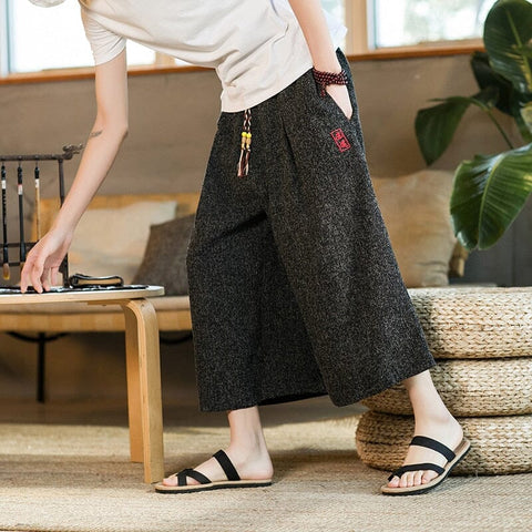 Traditional and Casual Wide Kimono Pants