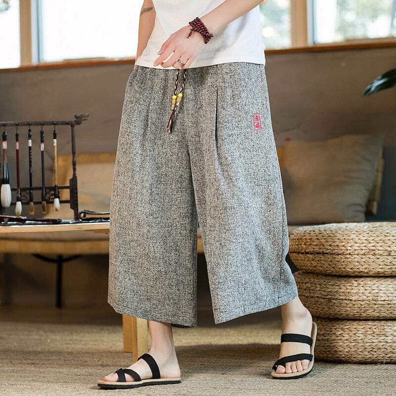 Traditional and Casual Wide Kimono Pants