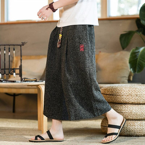 Traditional and Casual Wide Kimono Pants