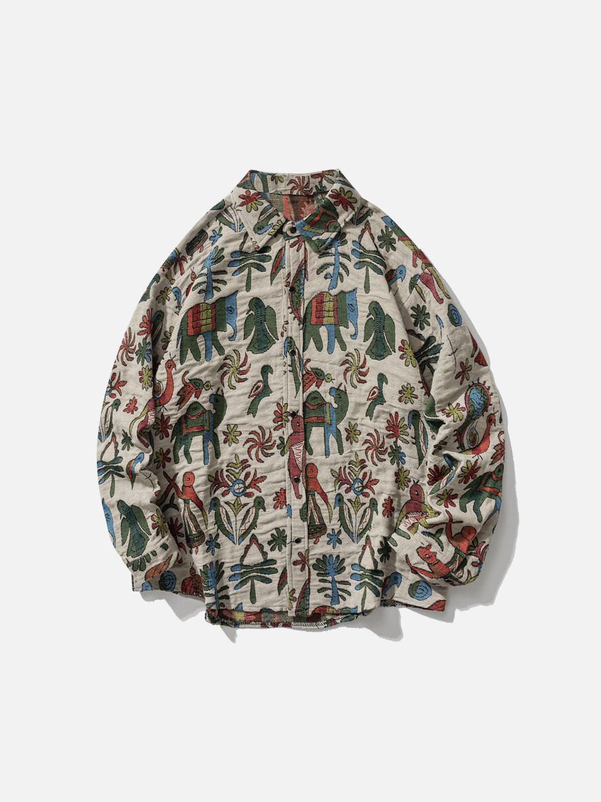 Chaqueta con estampado floral vintage