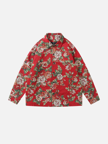 Vintage Full Flowers Shacket