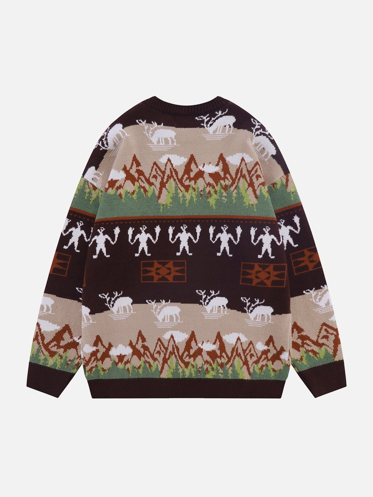 Vintage Mountain Elk Knit Sweater