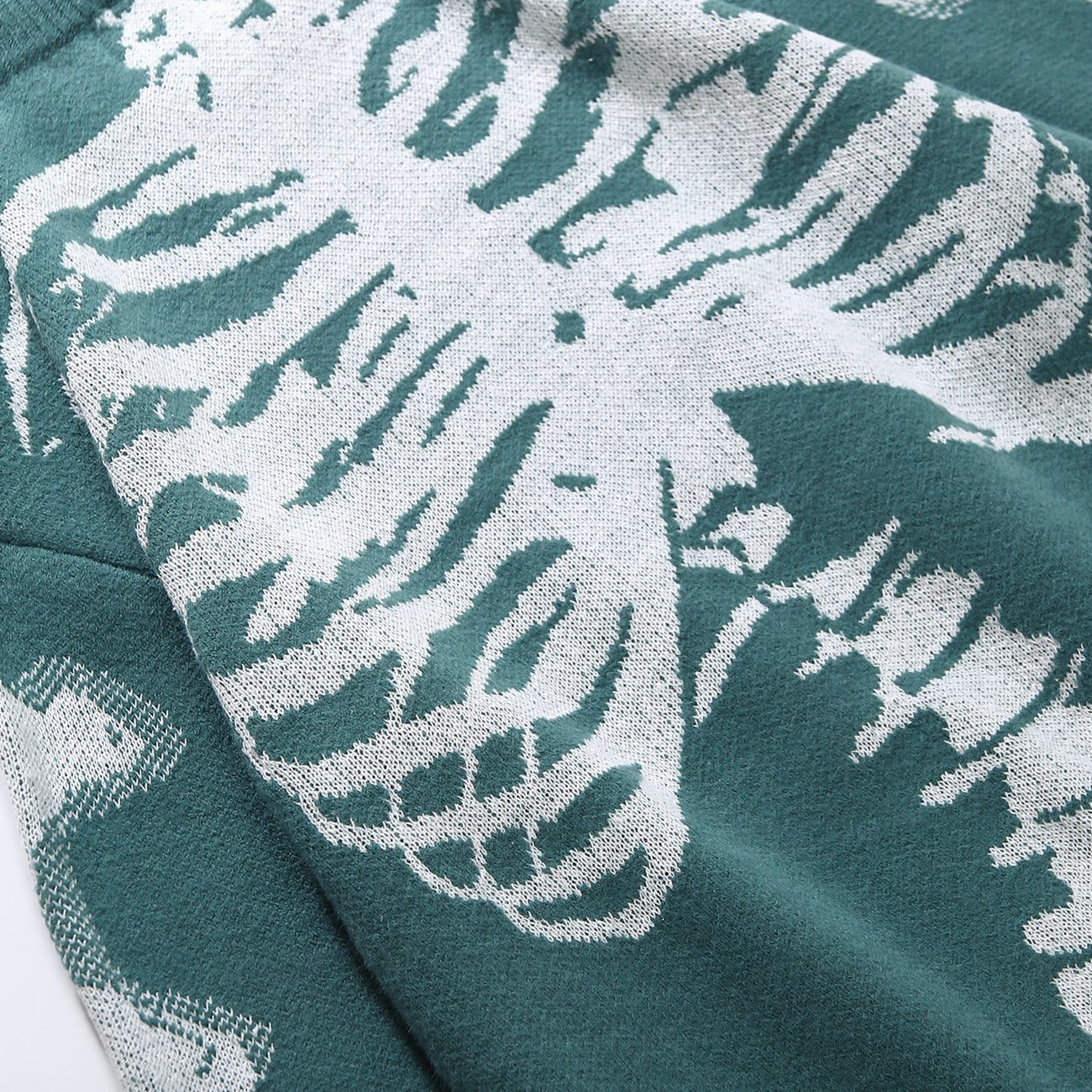 Vintage Skeleton Print Knit Sweater