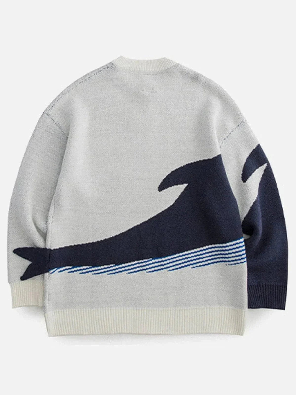 Whale Print Knit Sweater