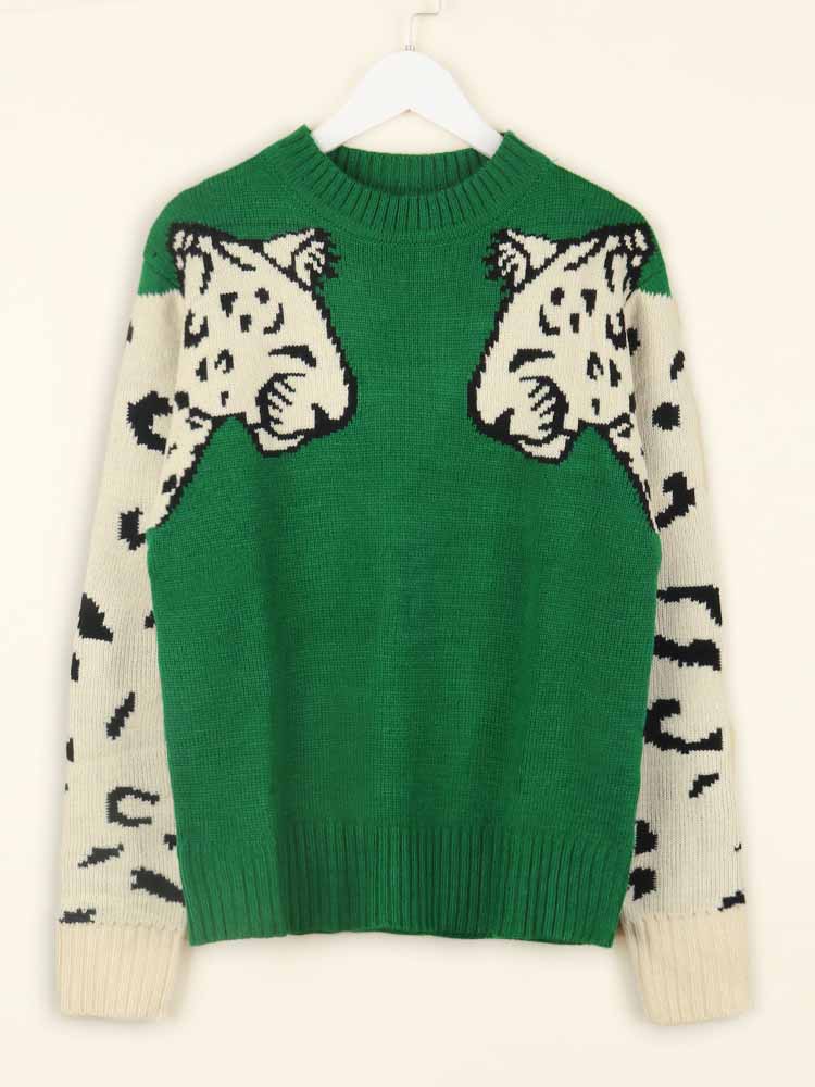 Leopard Knit Sweaters
